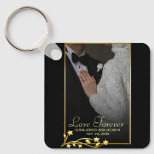 Valentine's Day Custom Couple Photo Key Ring