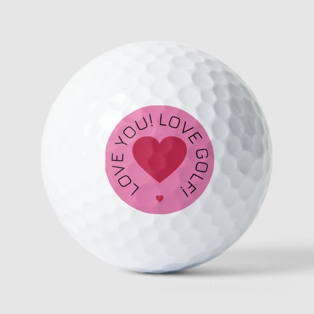Valentine's Day Custom Golf Ball (Front)