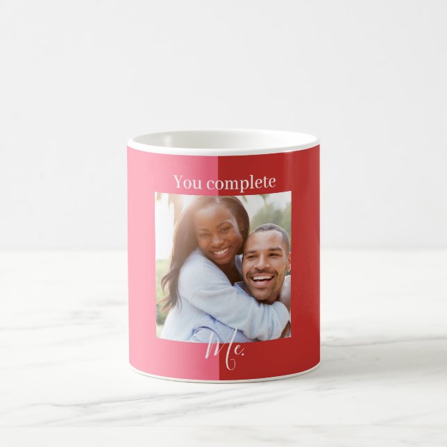 Valentine's Day Custom photo mug, Couple Mug, Coffee Mug (Center)