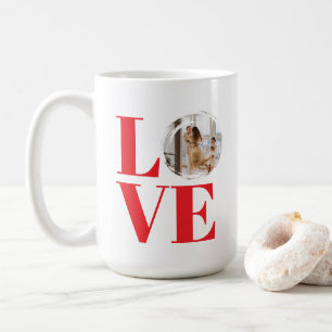 Valentine's Day Customisable Photo Frame LOVE Coffee Mug