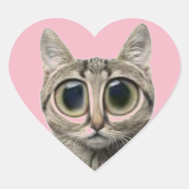 Valentine's Day cute Cat Stickers (Front)