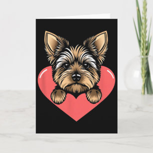 Valentine's Day Cute Dog Heart  Card
