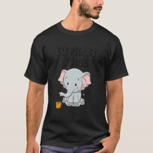 Valentine's Day Cute Elephant Juice I love you T-Shirt