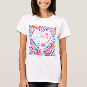 valentines day cute kitten love design love tshirt