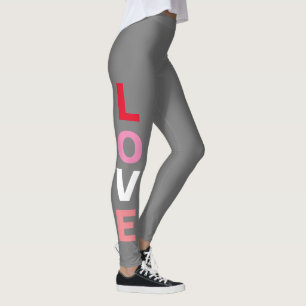 Valentines Day Cute Love Typography Fashion  Leggings