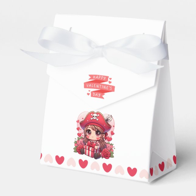 Valentine's Day cute pirate Favour Box (Front Side)