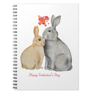Valentine's Day Cute Rabbit Notebook