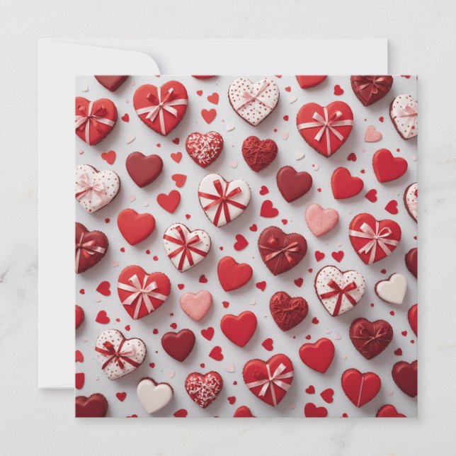 Valentines day cute  stationery save the date (Front)