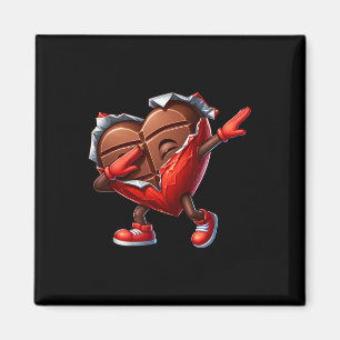 Valentine's Day Dabbing Heart Candy Funny Humor Magnet