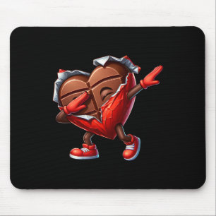 Valentine's Day Dabbing Heart Candy Funny Humor Mouse Pad