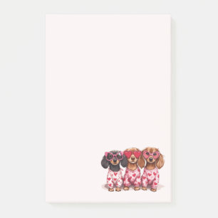Valentines Day Dachshund Dogs Post-it Notes