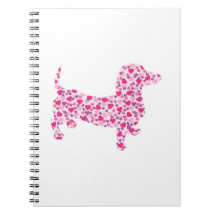 Valentine's Day Dachshund Notebook