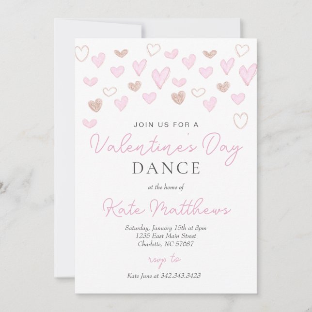 Valentines Day Dance Invitation (Front)