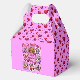 Valentine's Day Dancing Couples "Party Animals" Favour Box