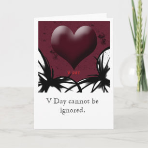 Valentines Day Dark Holiday Card