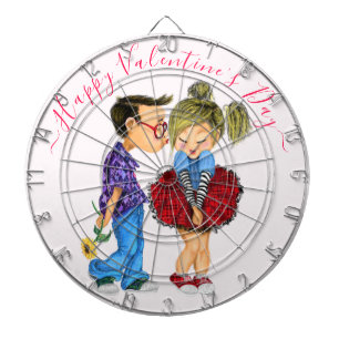 Valentine's Day Dart Board Gift Romantic Couple