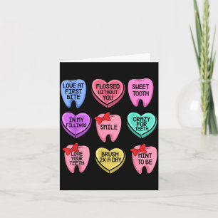 Valentines Day Dental Hygienist Tech Rda Candy Card
