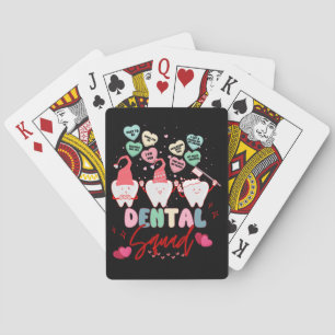 Valentines Day Dental Squad Coworkers Group Match Playing Cards