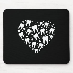Valentine's Day Dentist Dental Hygienist Heart Too Mouse Pad