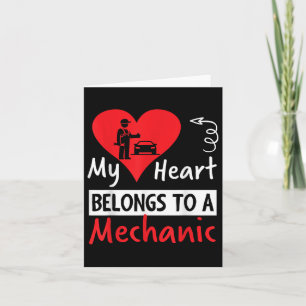 Valentines Day Design - My Heart Belongs To A Mech Card