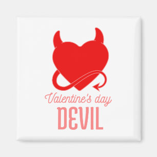 valentines day devil magnet
