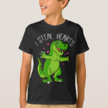 Valentines Day Dinosaur Boys Valentine Boy I Steal T-Shirt<br><div class="desc">Hope you like it 16</div>