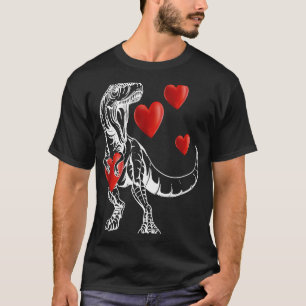 Valentine's Day Dinosaur Rex I Steal Hearts Boy Gi T-Shirt