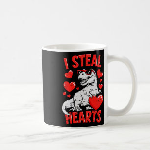 Valentines Day Dinosaur T Rex Heart Teens Boys Gir Coffee Mug