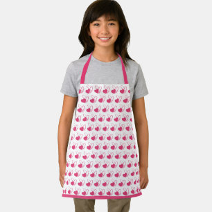 Valentine's Day Distorted Tilted Hearts Apron