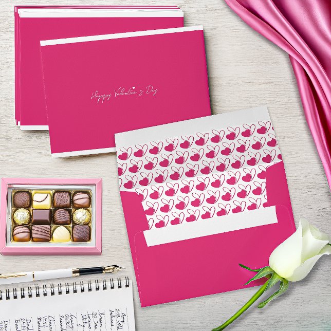 Valentine's Day Distorted Tilted Hearts Envelope (Creator Uploaded)