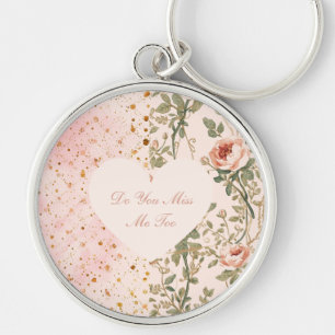 Valentine's Day, Do You Miss Me To,Pink Love Heart Key Ring