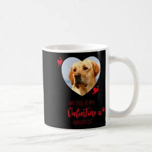 Valentines Day Dog Lover Custom Heart Pet Photo T Coffee Mug