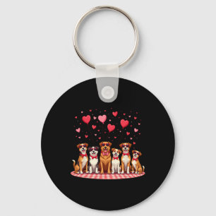 Valentine's Day Dog Mom Cute Valentine Dog Key Ring