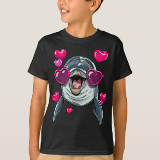 Valentines Day Dolphin Funny Dolphin Lover T-Shirt