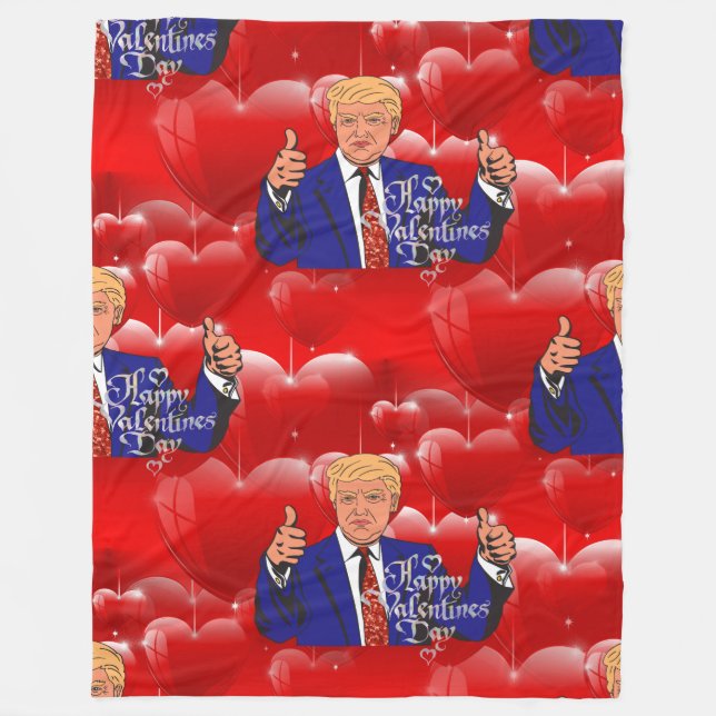 valentines day donald trump blanket (Front)