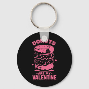 Valentine's Day Donut Tee Sweet Candy Donut Are My Key Ring