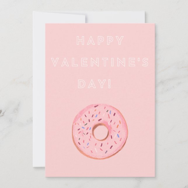 Valentine's Day Doughnut Card (Front)
