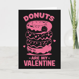 Valentine's Day Doughnut Tee Sweet Candy Doughnut Card