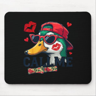 Valentine's Day Duck Hunting Camo Call Me Toddler  Mouse Pad