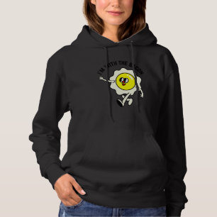 Valentine's day Egg I'm With The bacon food Couple Hoodie