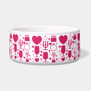Valentines day elements patterns