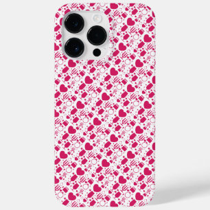 Valentines day elements patterns Case-Mate iPhone 14 pro max case