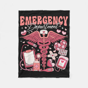 Valentines Day Emergency Room Nurse Kat Women's Bl Fleece Blanket