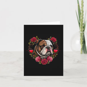 Valentine's Day - English Bulldog Dog Valentine Card