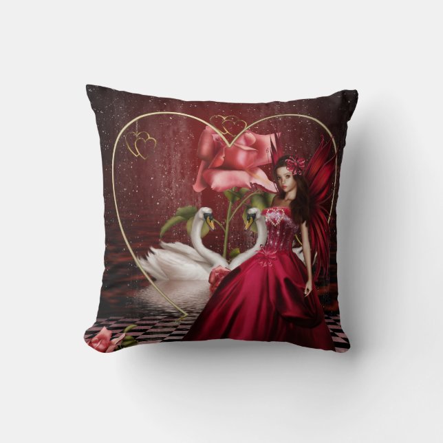 Valentine's Day Fairy Cushion (Front)