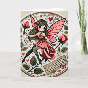 Valentine's day Fairy Valentine                    Card