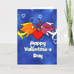 Valentine's Day Fish Card