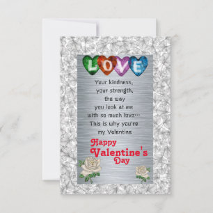 Valentine's day Flat Greeting Card