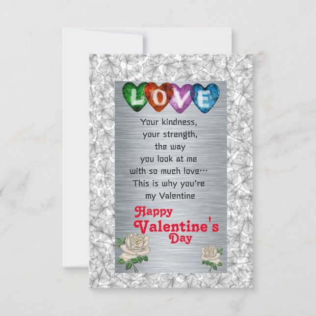 Valentine's day Flat Greeting Card (Front)