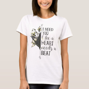 Valentine's Day flowers love saying T-Shirt